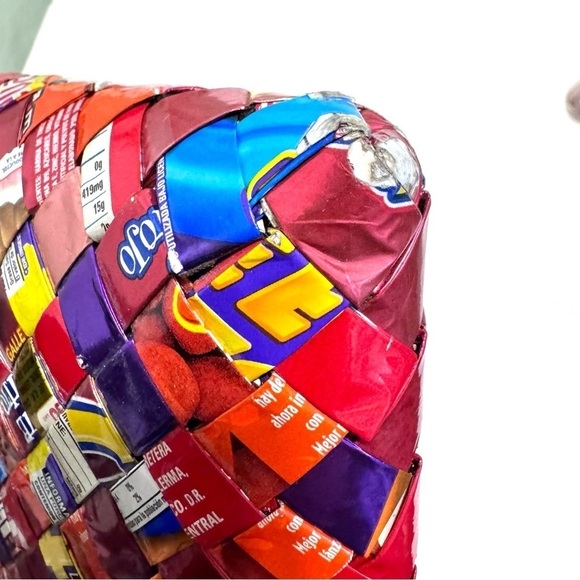 Candy Snack Wrapper Shoulder Bag Nostalgic Y2K Handmade - Picture 8 of 15
